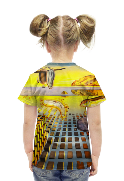 Заказать детскую футболку в Москве. Футболка с полной запечаткой для девочек Salvador Dali от THE_NISE  - готовые дизайны и нанесение принтов.