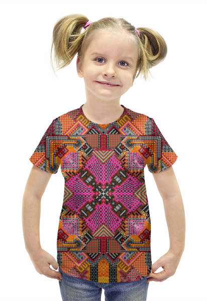 Заказать детскую футболку в Москве. Футболка с полной запечаткой для девочек Удовольствие от Vadim Koval - готовые дизайны и нанесение принтов.