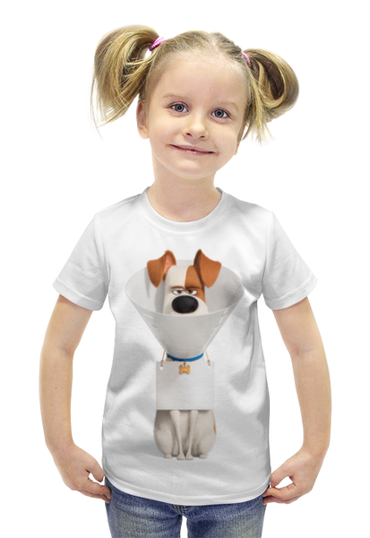 Заказать детскую футболку в Москве. Футболка с полной запечаткой для девочек Тайная жизнь  от EDJEY  - готовые дизайны и нанесение принтов.