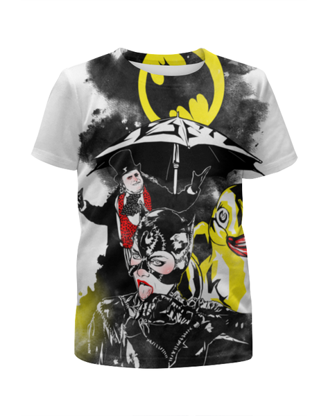Заказать детскую футболку в Москве. Футболка с полной запечаткой для девочек Gotham от ПРИНТЫ ПЕЧАТЬ  - готовые дизайны и нанесение принтов.