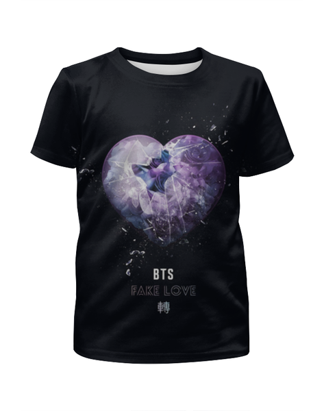 Заказать детскую футболку в Москве. Футболка с полной запечаткой для девочек Группа BTS от weeert - готовые дизайны и нанесение принтов.