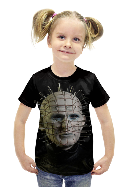 Заказать детскую футболку в Москве. Футболка с полной запечаткой для девочек Восставший из ада от Серега Шнайдер - готовые дизайны и нанесение принтов.