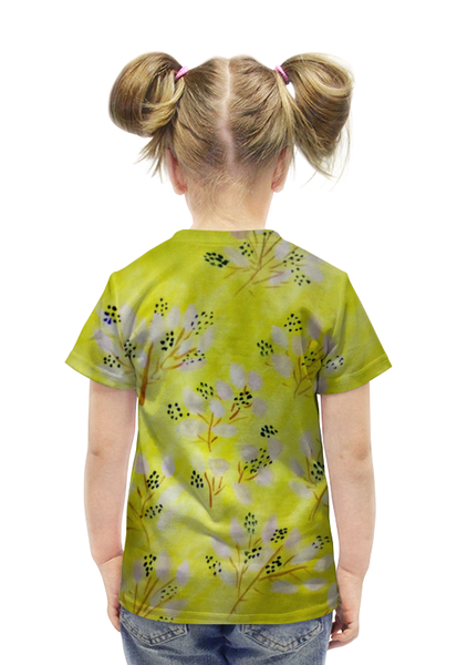 Заказать детскую футболку в Москве. Футболка с полной запечаткой для девочек Солнечное лето от mrs-snit@yandex.ru - готовые дизайны и нанесение принтов.