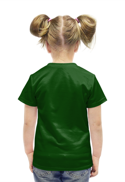 Заказать детскую футболку в Москве. Футболка с полной запечаткой для девочек С 23 февраля от FireFoxa - готовые дизайны и нанесение принтов.
