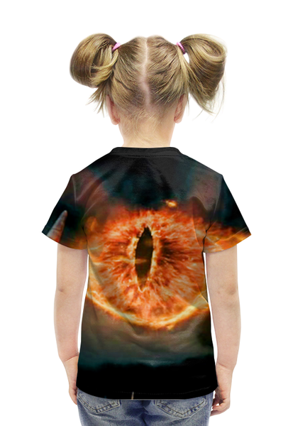 Заказать детскую футболку в Москве. Футболка с полной запечаткой для девочек Sauron от Dover - готовые дизайны и нанесение принтов.