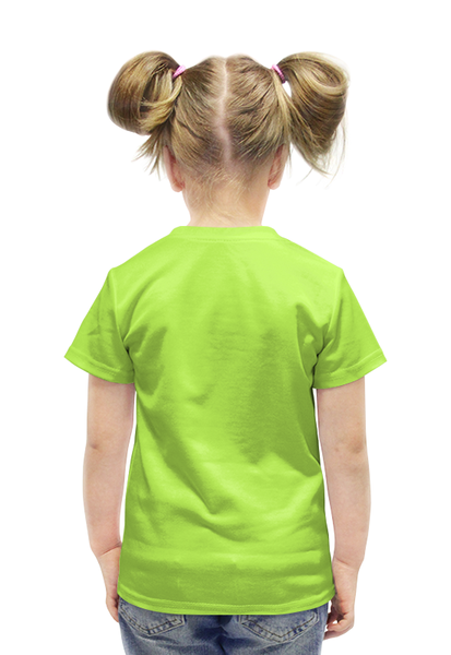 Заказать детскую футболку в Москве. Футболка с полной запечаткой для девочек Череп от THE_NISE  - готовые дизайны и нанесение принтов.
