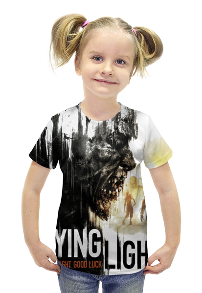 Заказать детскую футболку в Москве. Футболка с полной запечаткой для девочек Dying light от skaner24 - готовые дизайны и нанесение принтов.