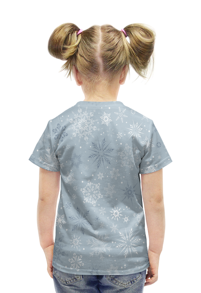 Заказать детскую футболку в Москве. Футболка с полной запечаткой для девочек Такса от THE_NISE  - готовые дизайны и нанесение принтов.