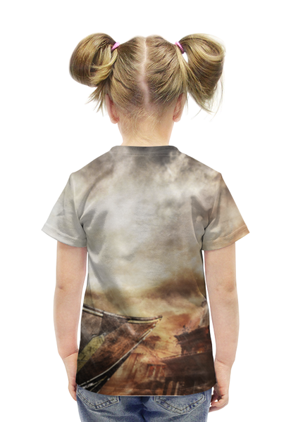 Заказать детскую футболку в Москве. Футболка с полной запечаткой для девочек Легионы Рима от shop-viking - готовые дизайны и нанесение принтов.