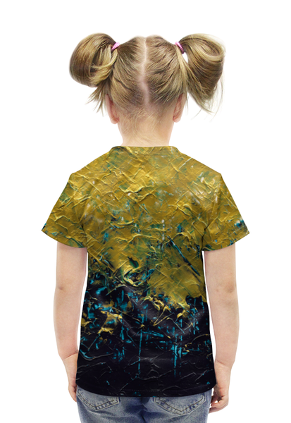 Заказать детскую футболку в Москве. Футболка с полной запечаткой для девочек Abstract от d_ari.design@mail.ru - готовые дизайны и нанесение принтов.