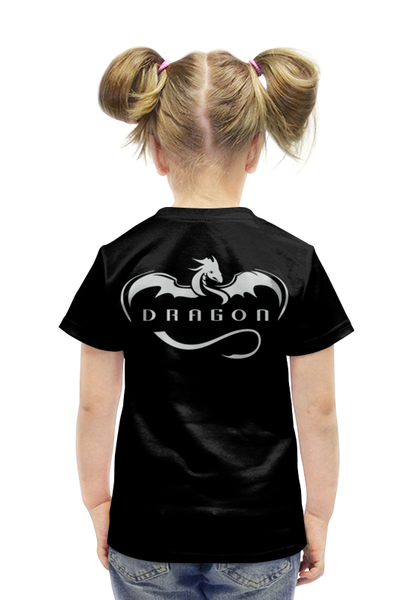 Заказать детскую футболку в Москве. Футболка с полной запечаткой для девочек SpaceX. Dragon от The Spaceway  - готовые дизайны и нанесение принтов.
