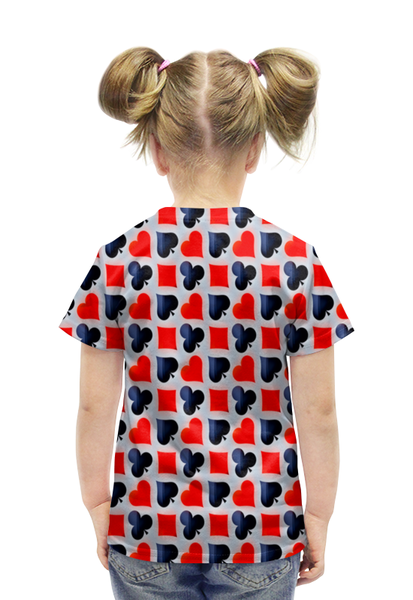 Заказать детскую футболку в Москве. Футболка с полной запечаткой для девочек Карты от THE_NISE  - готовые дизайны и нанесение принтов.