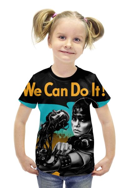 Заказать детскую футболку в Москве. Футболка с полной запечаткой для девочек Фуриоса от printik - готовые дизайны и нанесение принтов.