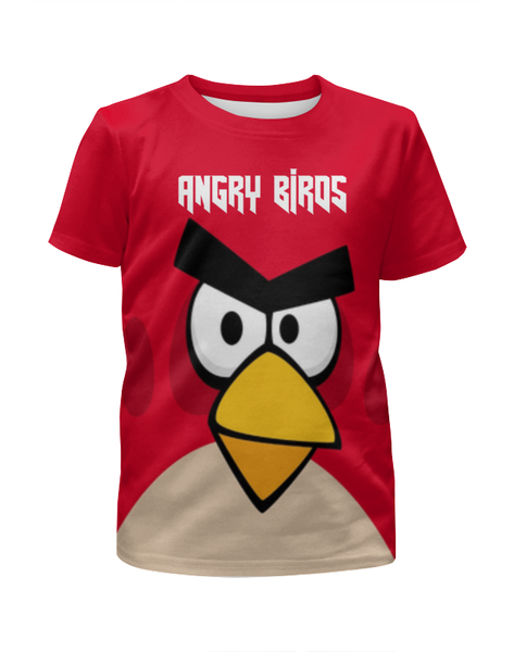 Заказать детскую футболку в Москве. Футболка с полной запечаткой для девочек Angry Birds (Terence) от Аня Лукьянова - готовые дизайны и нанесение принтов.