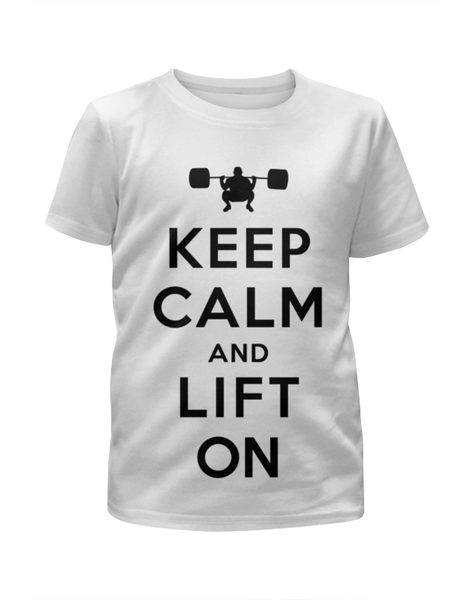 Заказать детскую футболку в Москве. Футболка с полной запечаткой для девочек keep calm от hideo_kojima228 - готовые дизайны и нанесение принтов.
