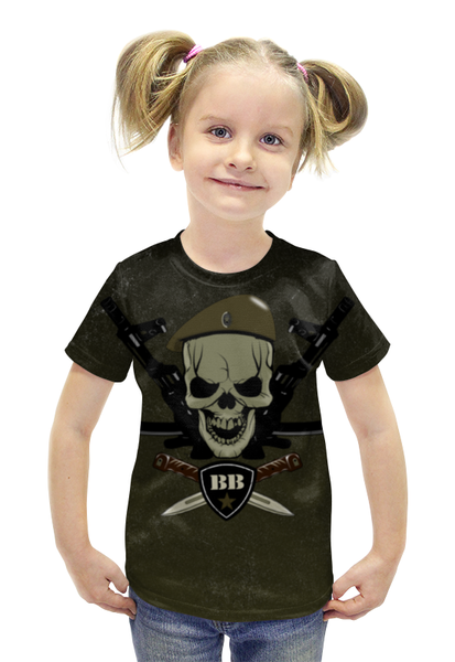 Заказать детскую футболку в Москве. Футболка с полной запечаткой для девочек ВВ!!! от Алексс Неро - готовые дизайны и нанесение принтов.