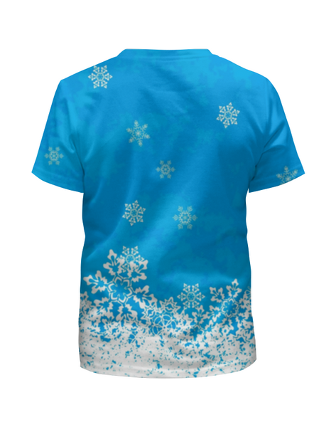 Заказать детскую футболку в Москве. Футболка с полной запечаткой для девочек Christmas от ZVER  - готовые дизайны и нанесение принтов.