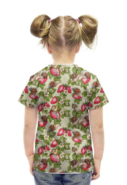 Заказать детскую футболку в Москве. Футболка с полной запечаткой для девочек Счастливые улитки от 4erta - готовые дизайны и нанесение принтов.