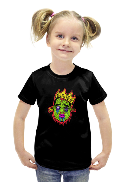 Заказать детскую футболку в Москве. Футболка с полной запечаткой для девочек Зомби от THE_NISE  - готовые дизайны и нанесение принтов.