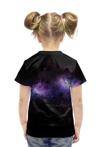 Заказать детскую футболку в Москве. Футболка с полной запечаткой для девочек Marshmello от weeert - готовые дизайны и нанесение принтов.