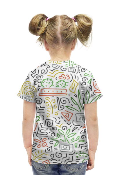 Заказать детскую футболку в Москве. Футболка с полной запечаткой для девочек Без названия от axenova-n@yandex.ru - готовые дизайны и нанесение принтов.