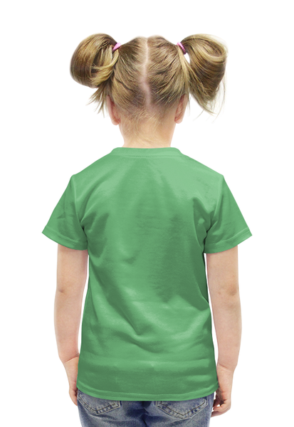 Заказать детскую футболку в Москве. Футболка с полной запечаткой для девочек Love Drink от galaxy secret - готовые дизайны и нанесение принтов.