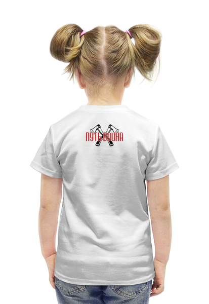 Заказать детскую футболку в Москве. Футболка с полной запечаткой для девочек Вальхалла. Бессмертие. от shop-viking - готовые дизайны и нанесение принтов.