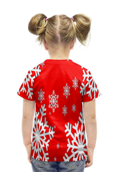 Заказать детскую футболку в Москве. Футболка с полной запечаткой для девочек Эльф и подарок от THE_NISE  - готовые дизайны и нанесение принтов.