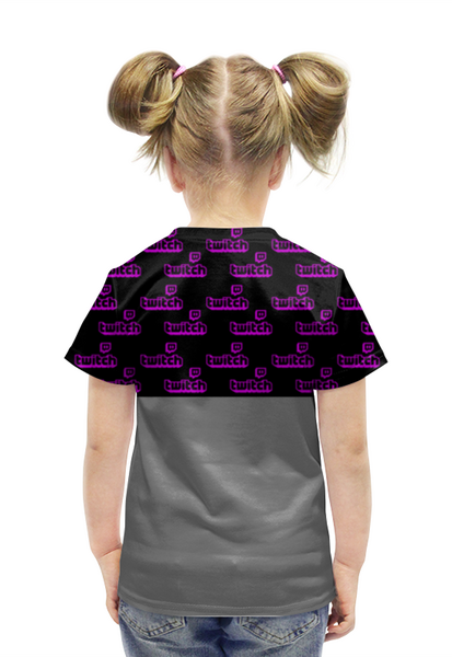 Заказать детскую футболку в Москве. Футболка с полной запечаткой для девочек Twitch от THE_NISE  - готовые дизайны и нанесение принтов.