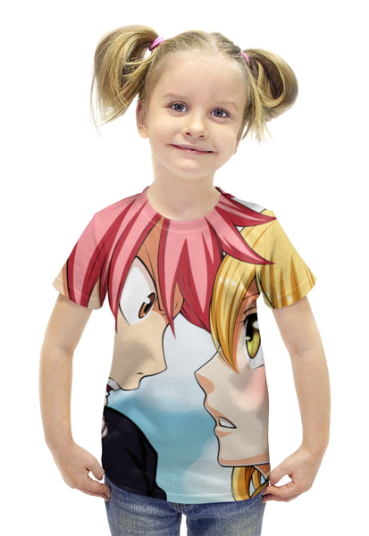 Заказать детскую футболку в Москве. Футболка с полной запечаткой для девочек Fairy Tail от Y L - готовые дизайны и нанесение принтов.