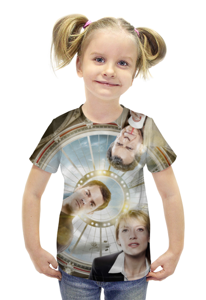 Заказать детскую футболку в Москве. Футболка с полной запечаткой для девочек Fringe от skynatural - готовые дизайны и нанесение принтов.