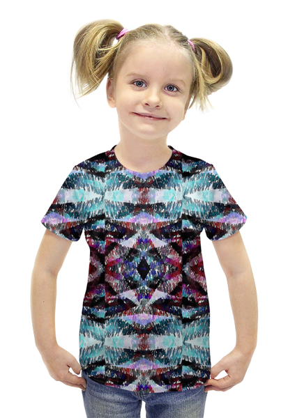 Заказать детскую футболку в Москве. Футболка с полной запечаткой для девочек Апачи  от anomalica - готовые дизайны и нанесение принтов.