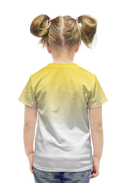 Заказать детскую футболку в Москве. Футболка с полной запечаткой для девочек Летнее настроение. от DEPALL - готовые дизайны и нанесение принтов.