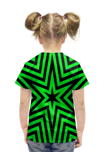 Заказать детскую футболку в Москве. Футболка с полной запечаткой для девочек Звезда от THE_NISE  - готовые дизайны и нанесение принтов.