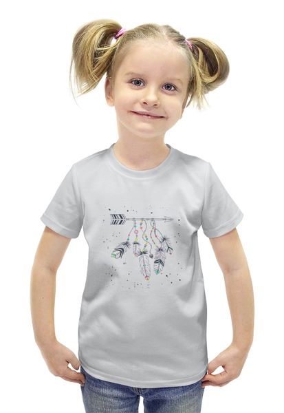 Заказать детскую футболку в Москве. Футболка с полной запечаткой для девочек Стрела от THE_NISE  - готовые дизайны и нанесение принтов.