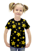 Заказать детскую футболку в Москве. Футболка с полной запечаткой для девочек Звёзды от Александр Гришин - готовые дизайны и нанесение принтов.