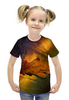 Заказать детскую футболку в Москве. Футболка с полной запечаткой для девочек Осень от FireFoxa - готовые дизайны и нанесение принтов.