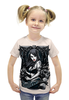 Заказать детскую футболку в Москве. Футболка с полной запечаткой для девочек Gothic Girl от Leichenwagen - готовые дизайны и нанесение принтов.