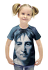 Заказать детскую футболку в Москве. Футболка с полной запечаткой для девочек Джон Леннон от aleks_say - готовые дизайны и нанесение принтов.