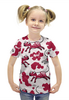 Заказать детскую футболку в Москве. Футболка с полной запечаткой для девочек CHERRY COW от ELENA ZHARINOVA - готовые дизайны и нанесение принтов.