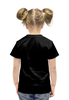 Заказать детскую футболку в Москве. Футболка с полной запечаткой для девочек Скелет арт от ПРИНТЫ ПЕЧАТЬ  - готовые дизайны и нанесение принтов.
