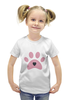 Заказать детскую футболку в Москве. Футболка с полной запечаткой для девочек След собаки от Romanova - готовые дизайны и нанесение принтов.