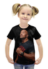 Заказать детскую футболку в Москве. Футболка с полной запечаткой для девочек Дуэйн "Скала" Джонсон от scoopysmith - готовые дизайны и нанесение принтов.