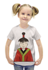 Заказать детскую футболку в Москве. Футболка с полной запечаткой для девочек японский мальчик от irinavk - готовые дизайны и нанесение принтов.