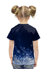 Заказать детскую футболку в Москве. Футболка с полной запечаткой для девочек Новогодняя от Ирина - готовые дизайны и нанесение принтов.