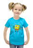 Заказать детскую футболку в Москве. Футболка с полной запечаткой для девочек Мыльные пузыри от T-shirt print  - готовые дизайны и нанесение принтов.