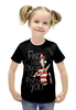 Заказать детскую футболку в Москве. Футболка с полной запечаткой для девочек Маньячек  от ПРИНТЫ ПЕЧАТЬ  - готовые дизайны и нанесение принтов.