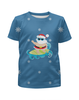 Заказать детскую футболку в Москве. Футболка с полной запечаткой для девочек Santa от THE_NISE  - готовые дизайны и нанесение принтов.