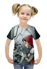Заказать детскую футболку в Москве. Футболка с полной запечаткой для девочек Красная Шапочка и Серый волк от ПРИНТЫ ПЕЧАТЬ  - готовые дизайны и нанесение принтов.