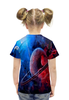 Заказать детскую футболку в Москве. Футболка с полной запечаткой для девочек Планета от THE_NISE  - готовые дизайны и нанесение принтов.